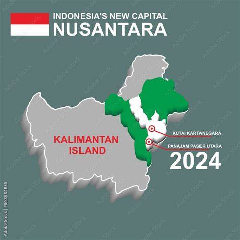 Map Of Indonesia New Capital