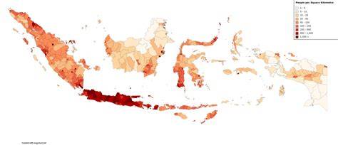 Map Of Indonesia Population Density