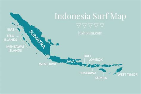 Map Of Indonesia Surf Spots