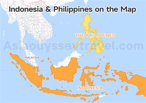 Map Of Indonesia To Philippines