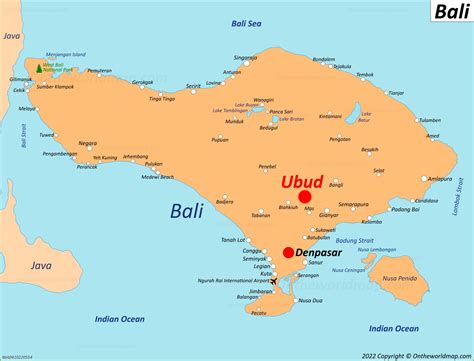 Map Of Indonesia Ubud