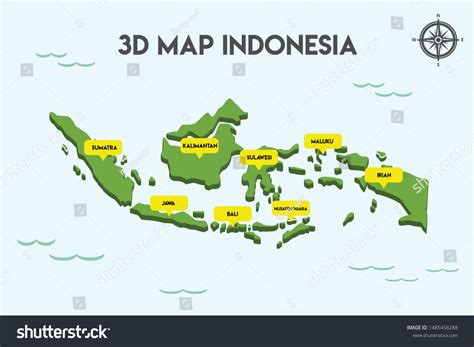 Map Of Indonesia With Islands