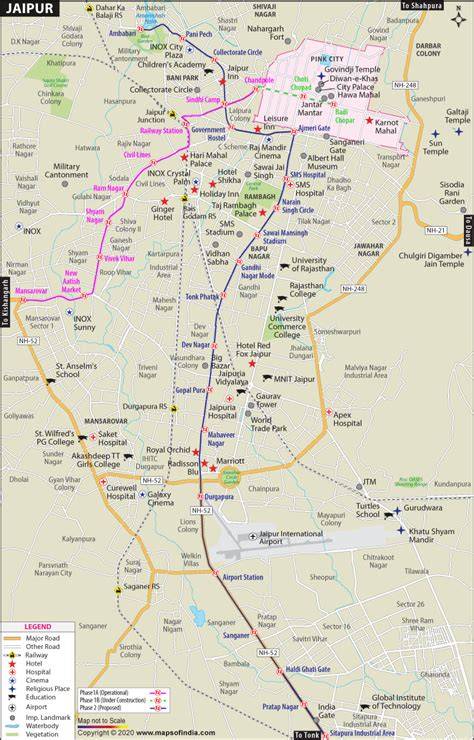 Map Of Jaipur City