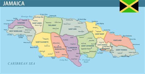 Map Of Jamaica And Brazil