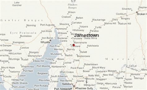 Map Of Jamestown South Australia