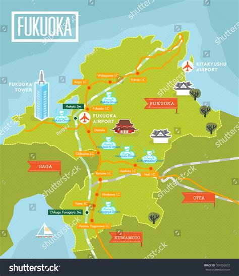 Map Of Japan Fukuoka