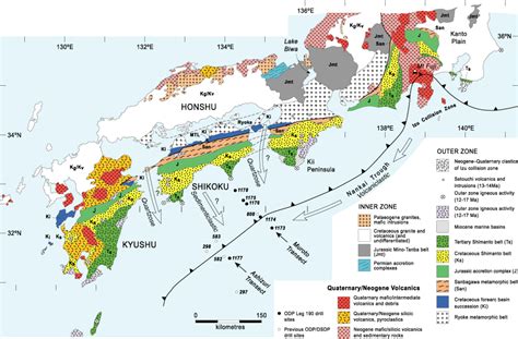 Map Of Japan Geology Com