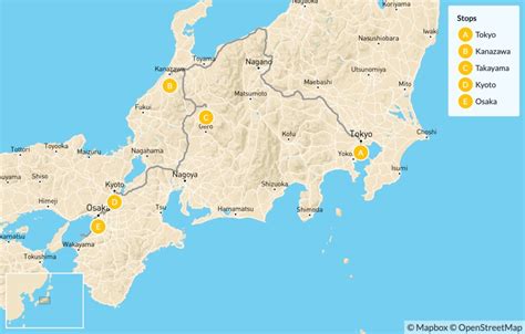 Map Of Japan Lakes