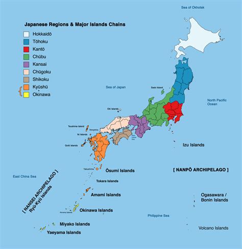 Map Of Japan Main Island