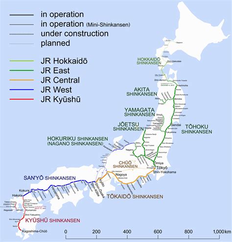 Map Of Japan Rail Network