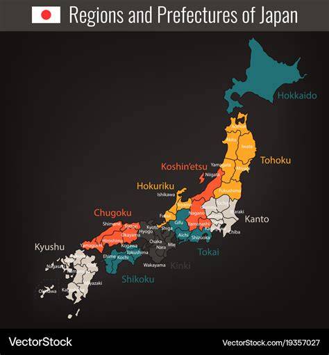 Map Of Japan Regions And Prefectures