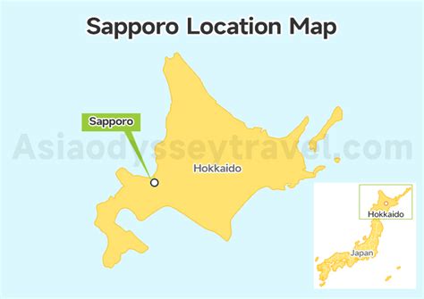 Map Of Japan Sapporo