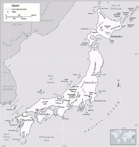 Map Of Japan To Print