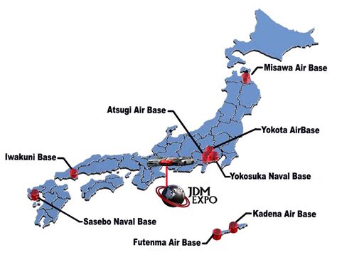 Map Of Japan Us Military Bases
