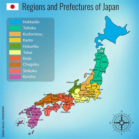 Map Of Japan With Prefectures