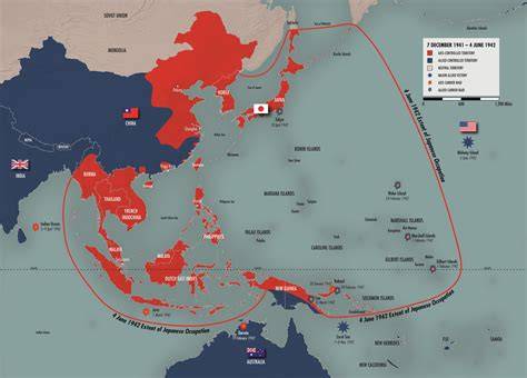 Map Of Japan Ww2