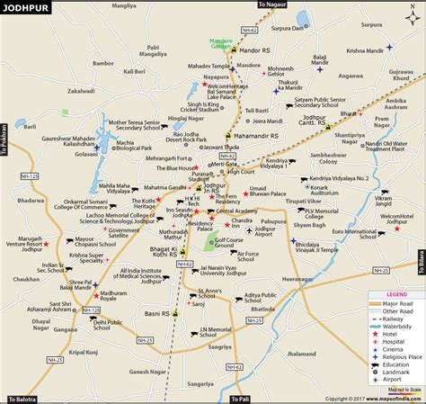 Map Of Jodhpur City