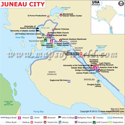 Map Of Juneau Alaska Area