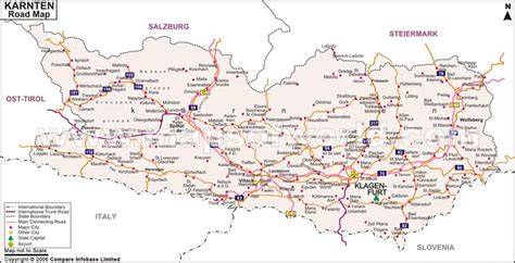 Map Of Karnten Austria