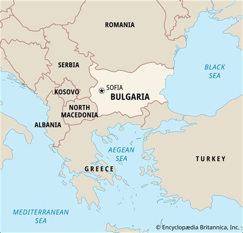 Map Of Kingdom Of Bulgaria
