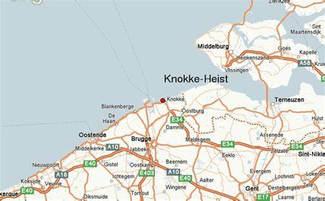 Map Of Knokke Heist Belgium