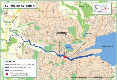 Map Of Kolding Denmark
