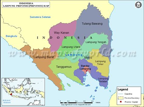 Map Of Lampung Indonesia