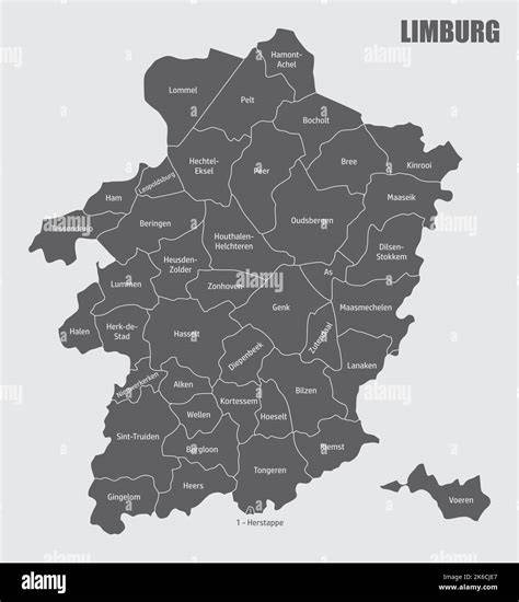 Map Of Limburg Belgium