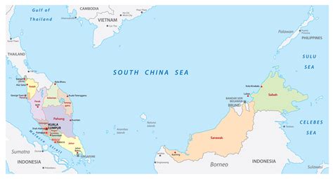 Map Of Malaysia
