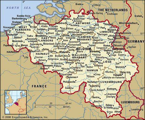 Map Of Medieval Belgium