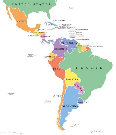 Map Of Mexico Brazil