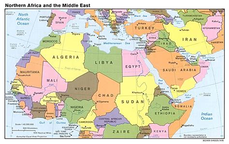 Map Of Middle East And Africa