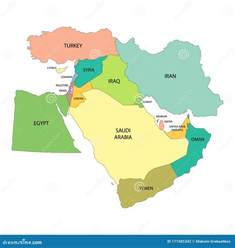 Map Of Middle East Bahrain
