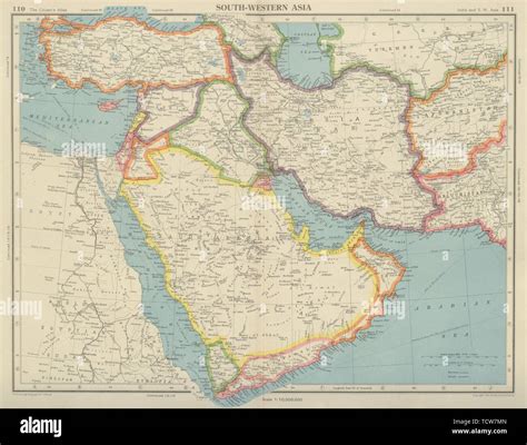 Map Of Middle East Before 1946