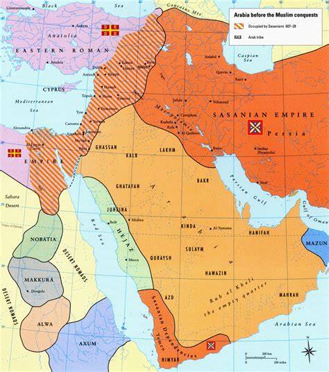 Map Of Middle East Before Arab Conquest