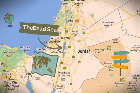 Map Of Middle East Dead Sea