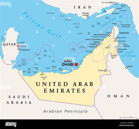 Map Of Middle East Dubai