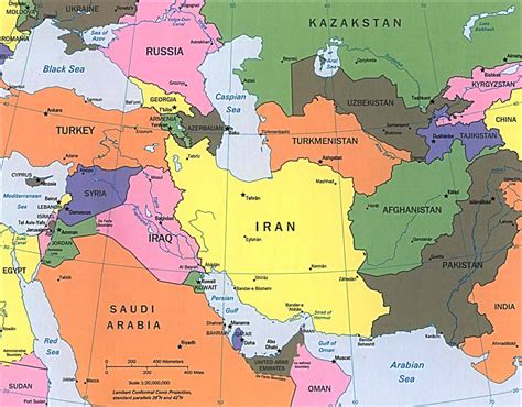 Map Of Middle East Europe And Asia