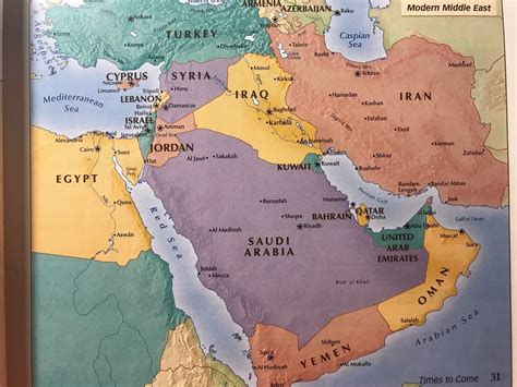 Map Of Middle East From 1800