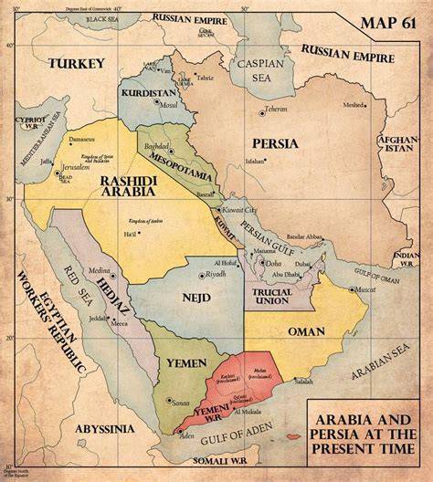 Map Of Middle East From 1940