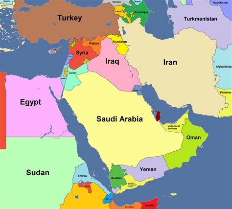Map Of Middle East Google Maps