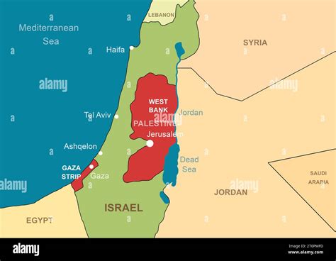 Map Of Middle East Jerusalem