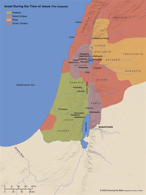 Map Of Middle East Jesus Time