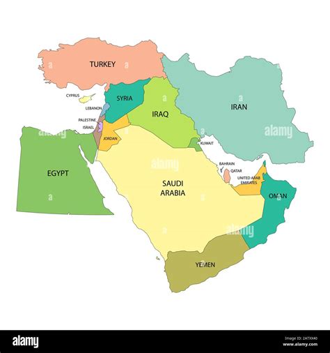 Map Of Middle East Kuwait