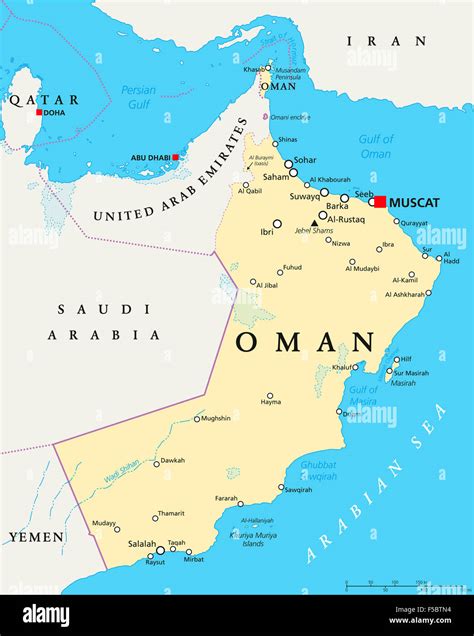 Map Of Middle East Muscat