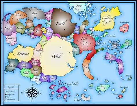 Map Of Naruto World