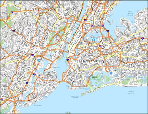 Map Of New York City Roads