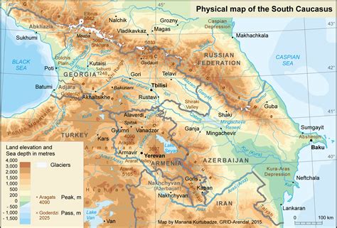 Map Of North And South Caucasus