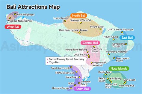 Map Of North East Bali