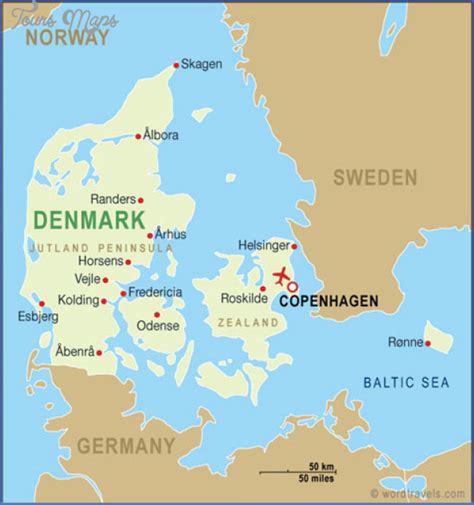 Map Of North Zealand Denmark